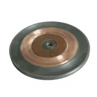 3-in-1 Faceting Polishing Lap – Cast Iron, Copper & Leather for Cabochon Gemstones