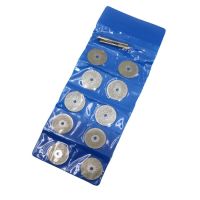 10pcs Set 3mm Shaft Full Face Diamond Mini Cutting Discs Cut-off Wheel Blades Set Comepatible with Dremel Rotary Tool 