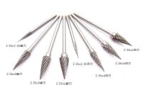 2.35mm Shaft Tungsten Carbide Tree Pointed Burr Set – 10pcs